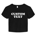 Custom Crop Baby Tee – Add Your Text, Logo, or Photo | Personalized Crop Top - Collect Warm Hearts