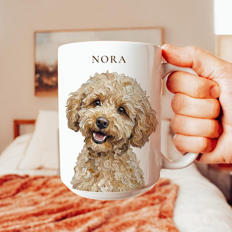 Custom Oil Painting Pet Portrait Mug - Collect Warm Hearts
