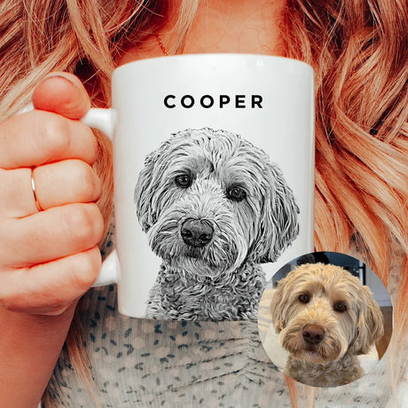 Custom Pet Portrait Coffee Mug - Collect Warm Hearts