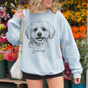 Custom Pet Portrait from Photo Sweatshirt - Collect Warm Hearts