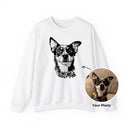 Custom Pet Portrait from Photo Sweatshirt - Collect Warm Hearts