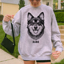 Custom Pet Portrait from Photo Sweatshirt - Collect Warm Hearts