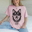 Custom Pet Portrait T-shirt - Collect Warm Hearts