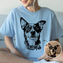 Custom Pet Portrait T-shirt - Collect Warm Hearts
