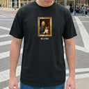 Custom Royal Pet and Owner Portrait Tee, Comfort Colors Dog Dad Shirt - Collect Warm Hearts