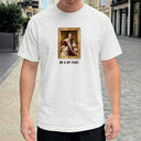 Custom Royal Pet and Owner Portrait Tee, Comfort Colors Dog Dad Shirt - Collect Warm Hearts