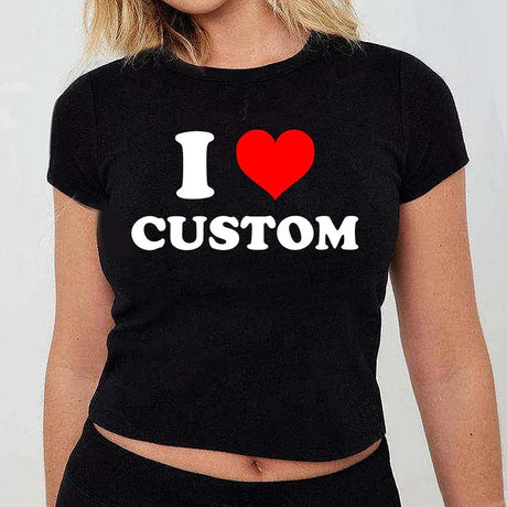 I Love Custom Baby Tee - Collect Warm Hearts