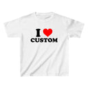 I Love Custom Baby Tee - Collect Warm Hearts
