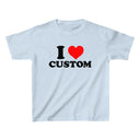 I Love Custom Baby Tee - Collect Warm Hearts