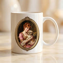 Custom Royal Mother & Pet Portrait Mug - Personalized Mother's Day Gift
