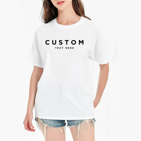 Custom Text Short Sleeve T-shirt - Collect Warm Hearts